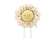 Balon Floare, PartyDeco, Folie, 80x80cm, Bej