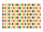 Fata de Masa din Hartie cu Diamante Colorate, 180 x 120 cm, Tematica de Circ