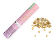 Tun Confetti cu Stele, Auriu, 20 cm