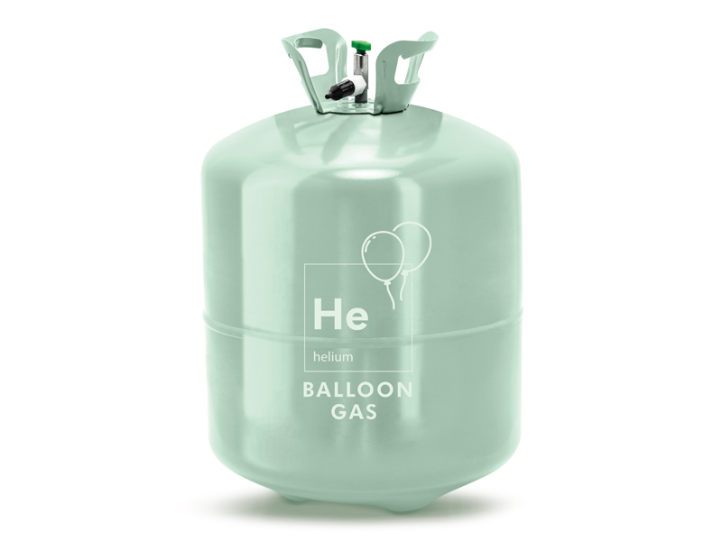 Butelie heliu verde 90 baloane