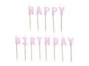 Lumanari pentru Tort Litere "Happy Birthday", 2.5 cm, Mov