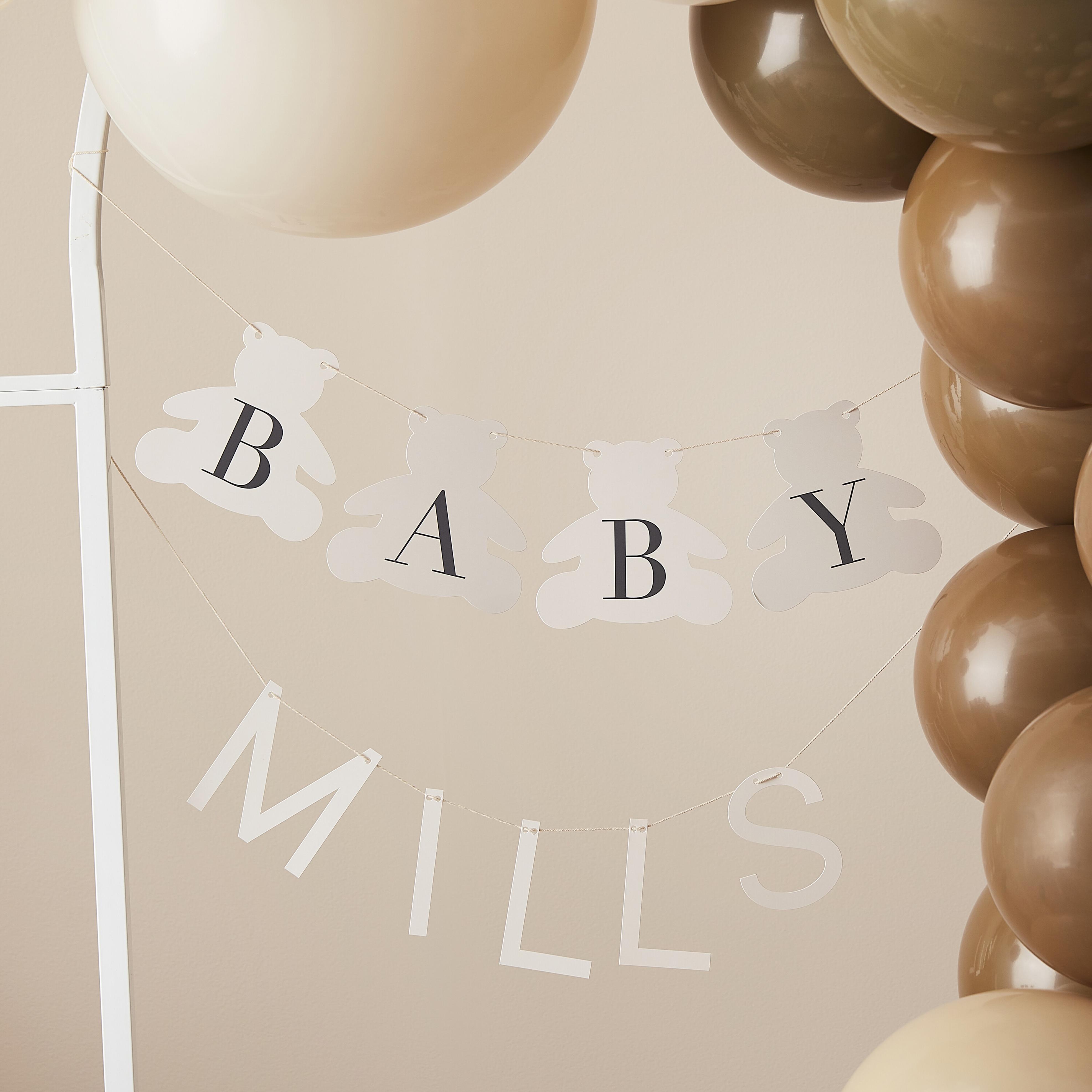 Banner Personalizabil, Ursulet, baby shower 2m