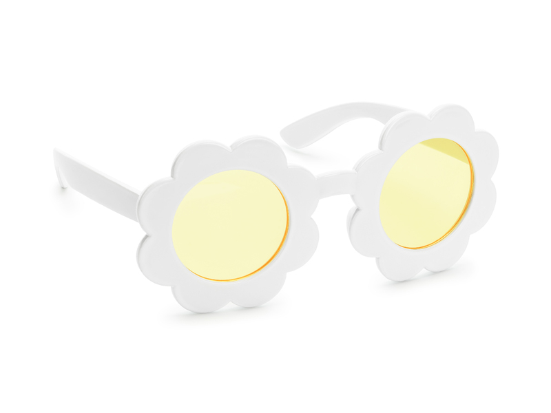 Ochelari de Soare Daisy, Copii, Alb / Galben
