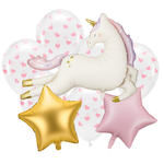Baloane cu heliu Tematica Unicorn (9 buc)
