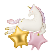 Baloane cu heliu Tematica Unicorn (3 buc)