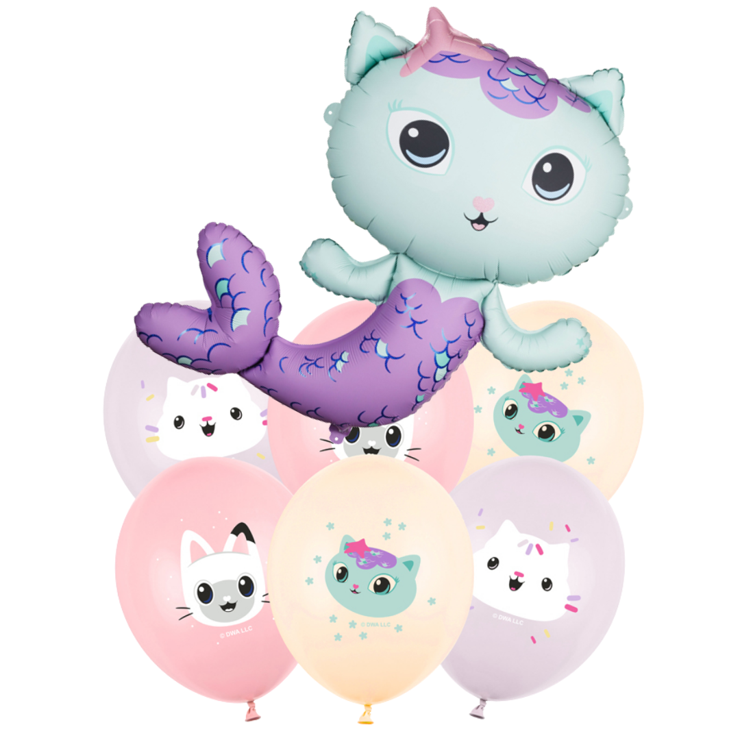 Baloane Cu Heliu Tematica Gabby's Dollhouse (7 buc)