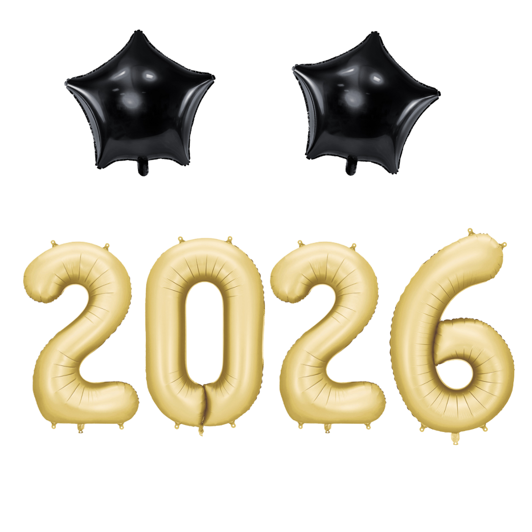 Baloane Cu Heliu Revelion 2026 (6 buc)