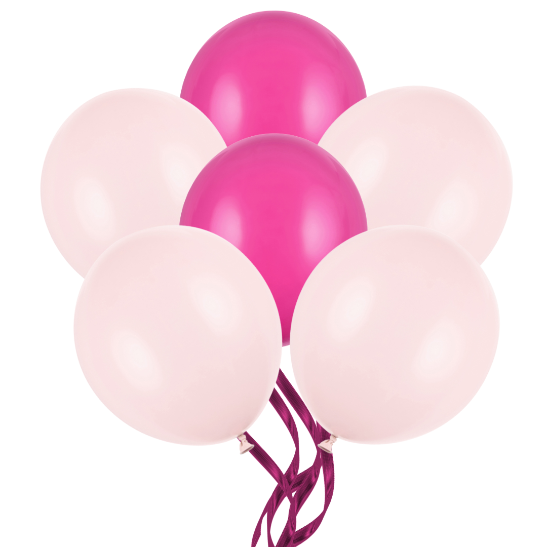 Pink Crush, Set Baloane Mari 43cm (6 buc) cu Heliu