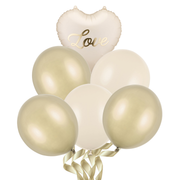 Golden Love, Set Baloane cu Heliu (6 buc)