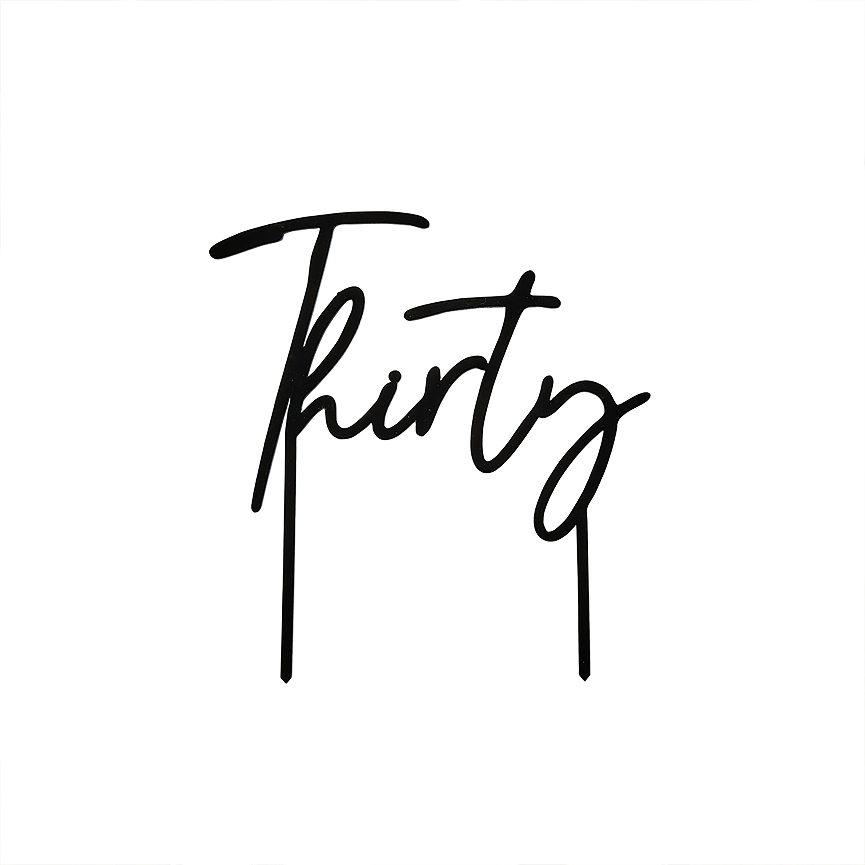 Topper Tort Negru „Thirty”