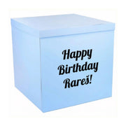 Cutie surpriză pentru baloane cu personalizare, Albastru, 70×70×70cm