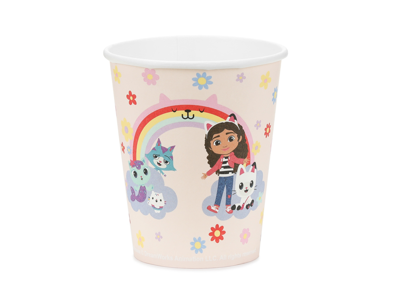 Pahare Gabby's Dollhouse (6 buc) Multicolor, 250ml