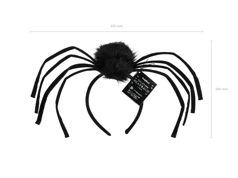 Bentita halloween paianjen 19x32 cm, negru
