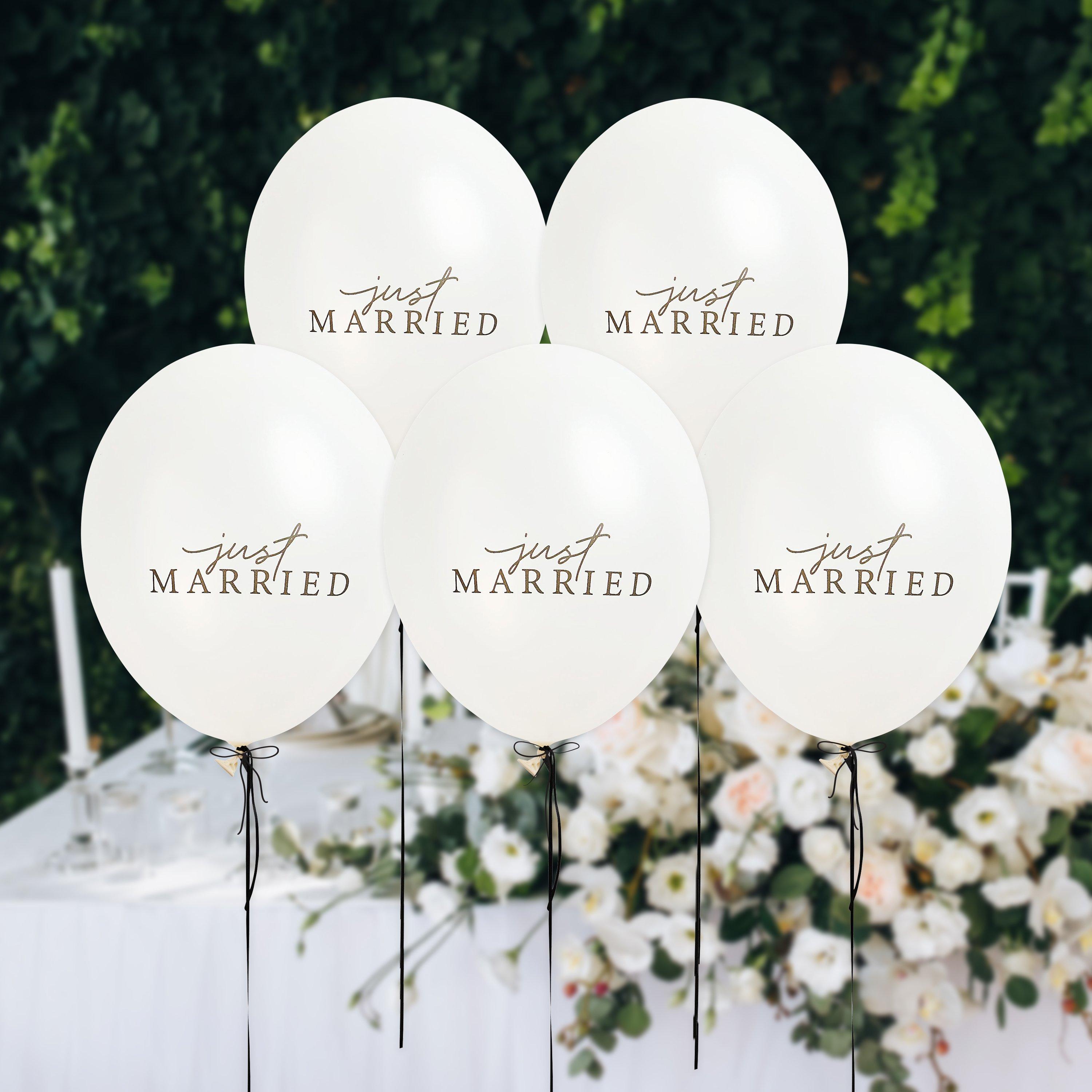 Set de 5 Baloane Latex „Just Married”