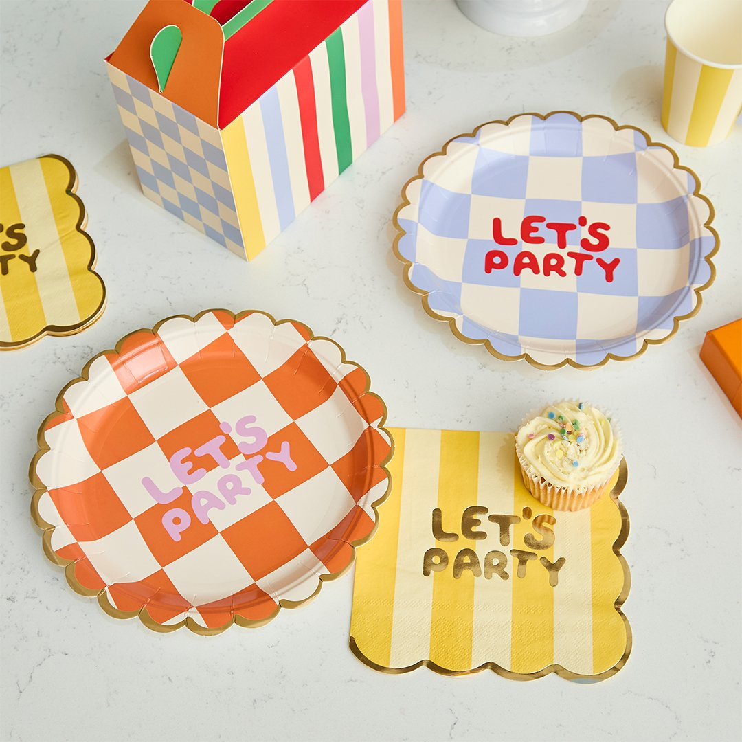 Farfurii „Lets Party” Playful Brights (8 buc) multicolor
