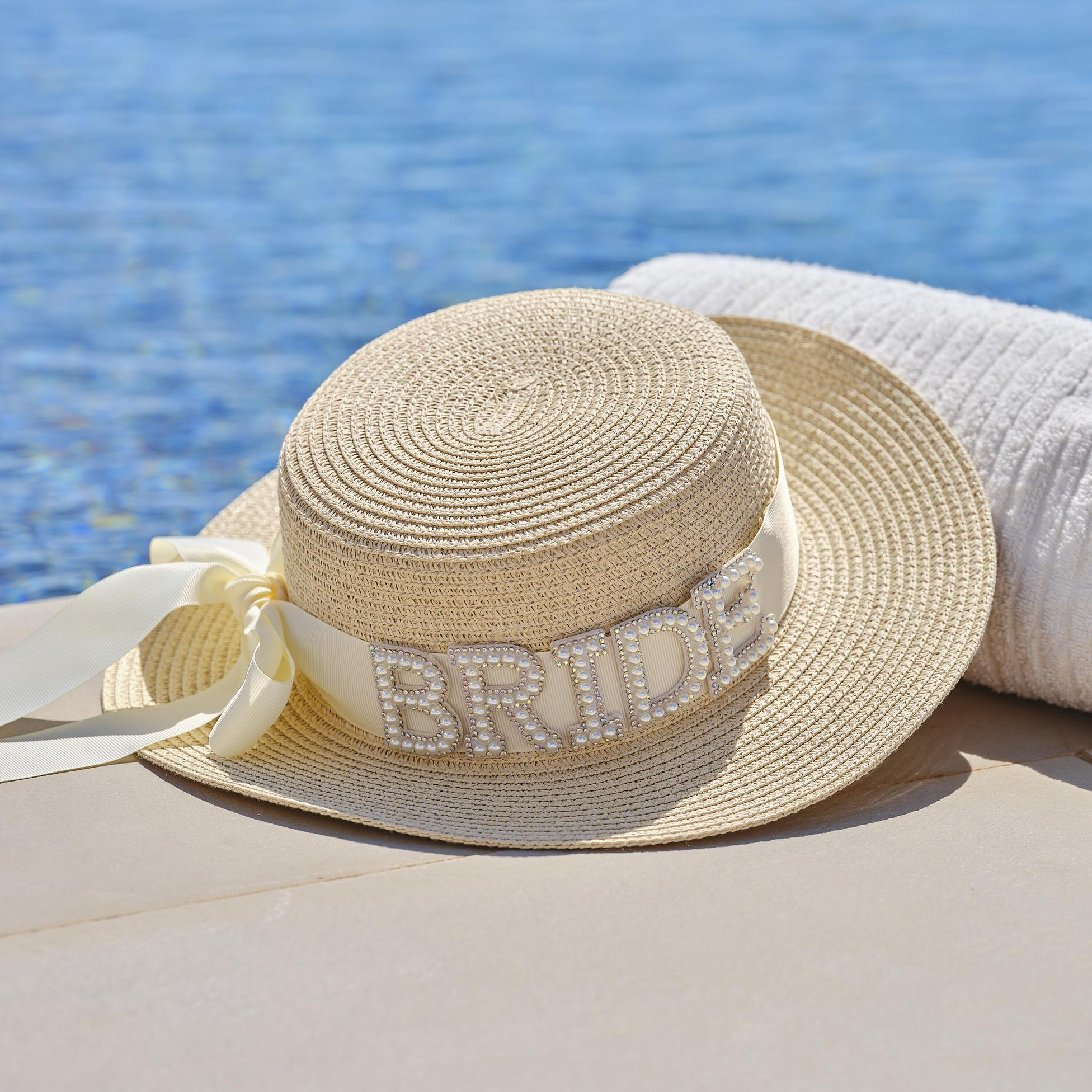 Palarie de Paie pentru Petrecerea Burlacitelor "BRIDE"