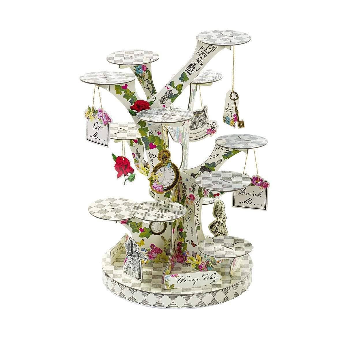 Suport pentru Prăjituri Alice în Țara Minunilor | Copac Decorativ | 59 cm