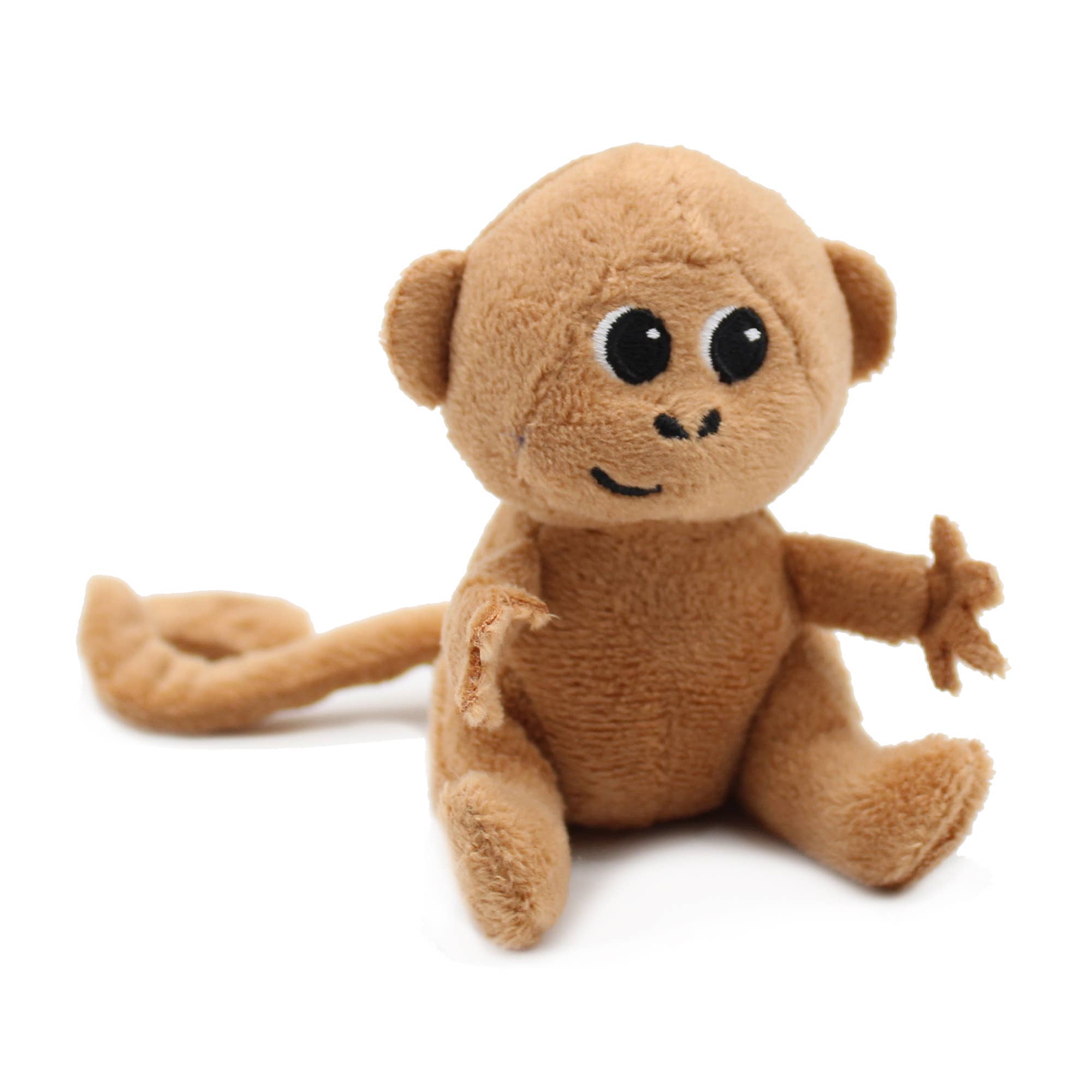 Maimuță pluș Mum & Baby ciocolatiu „Les Ptipotos” 25cm 🐒