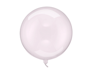 Balon Transparent roz, Bobo, 40 cm