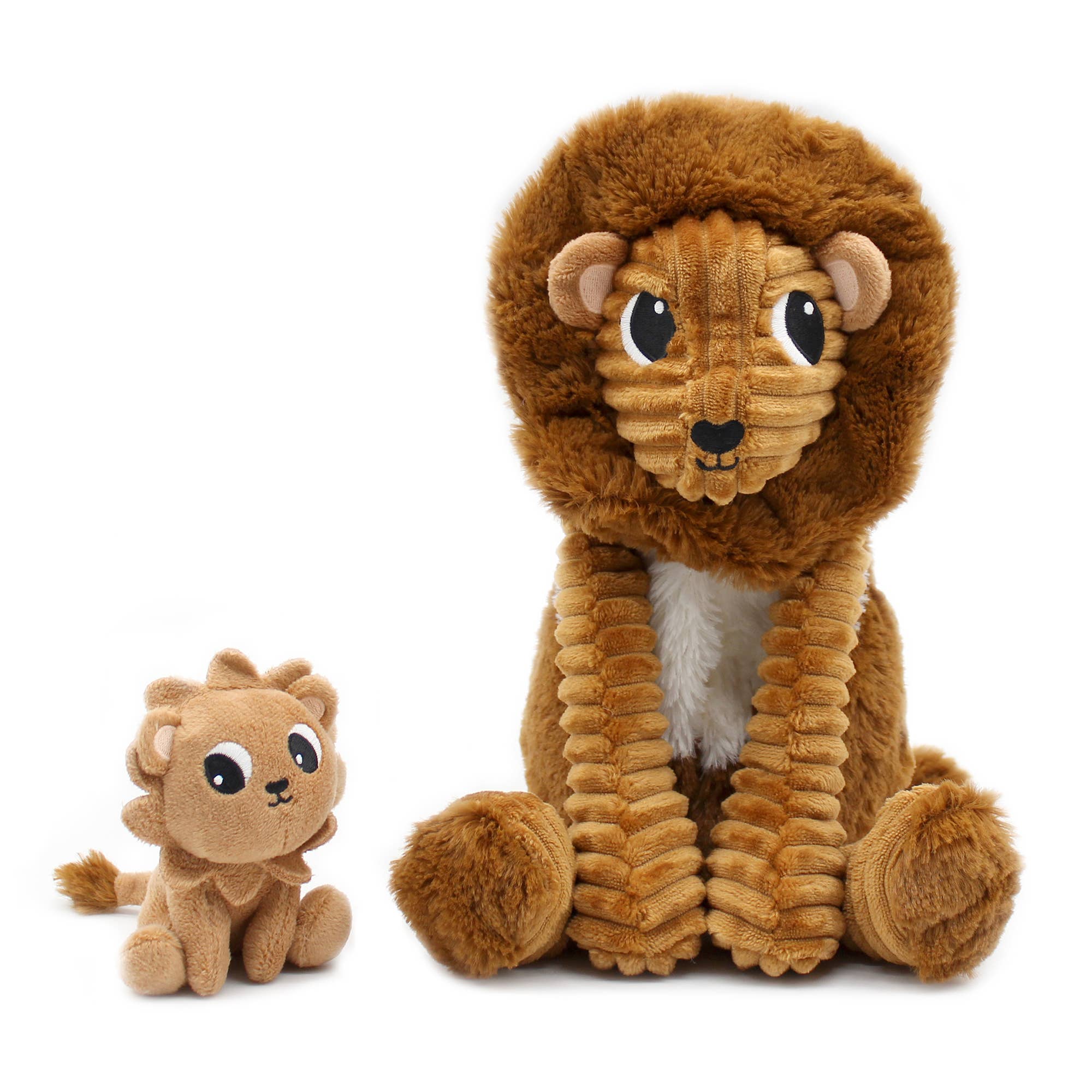 Leu pluș Dad & Baby maro „Les Ptipotos” 25cm 🦁