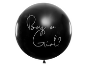 Balon XL Gender Reveal cu confetti roz (Fetiță) 1m