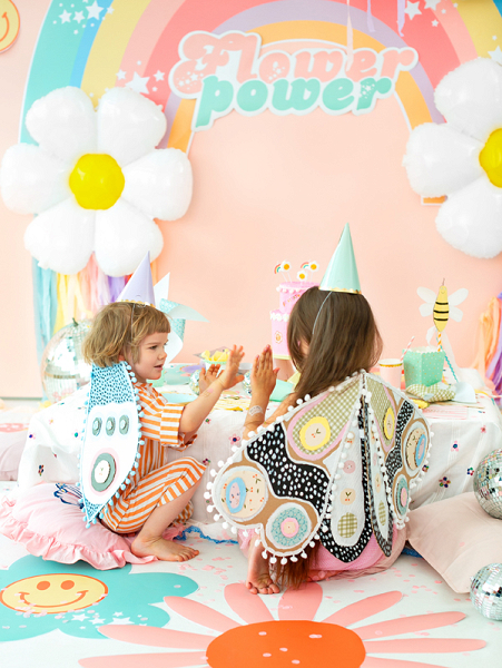 Coifuri Petrecere Pastel cu Accente Aurii (16 cm, 6 buc.)