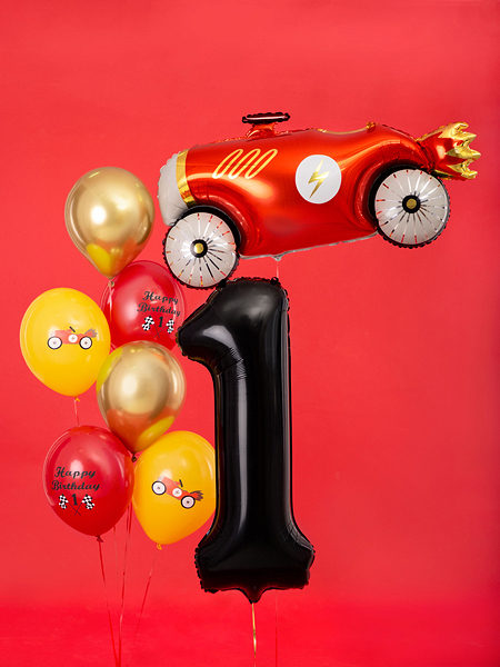 Balon folie cifră 1 (86 cm) negru