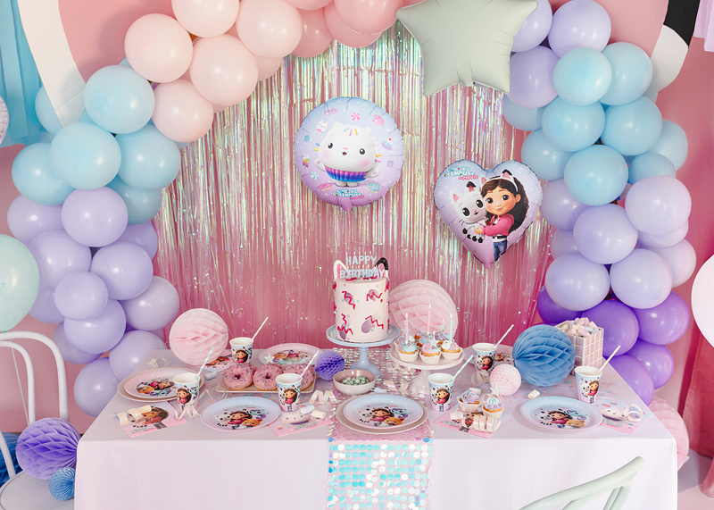 Balon Folie Inimă Gabby’s Dollhouse, 35 cm, Mix Culori