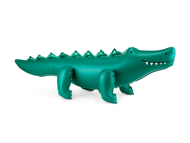 Balon din folie Crocodil, 126x36cm, verde