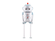 Balon folie (Walking) Robot Argintiu & Bleu (37x80cm)