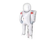 Balon folie Astronaut Argintiu (45x81cm)
