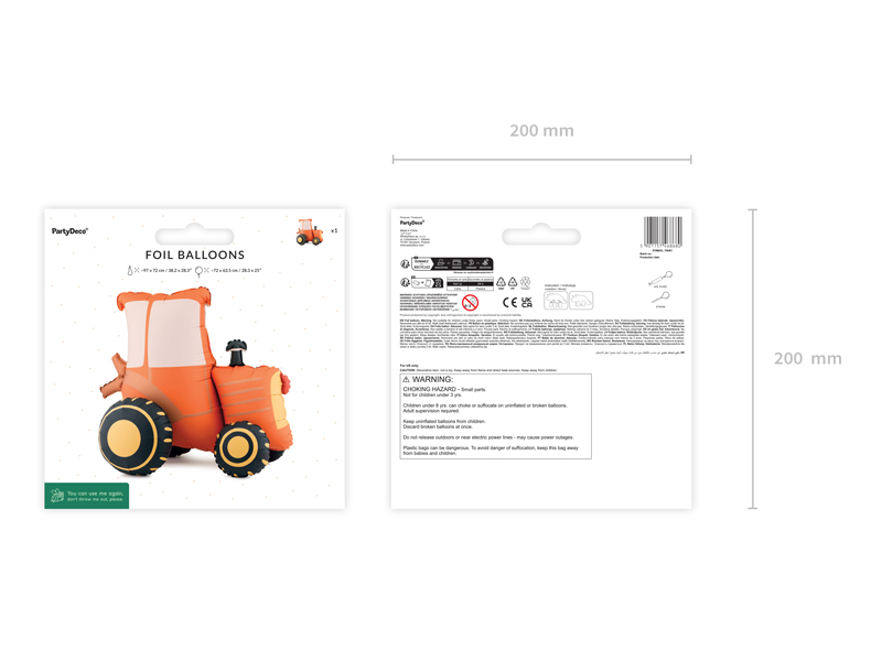 Balon folie (Standing) Tractor (72x63.5cm)