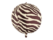 Balon folie XL cu dungi zebră, 50cm, multicolor