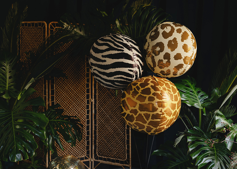 Balon folie XL leopard, 50cm, multicolor