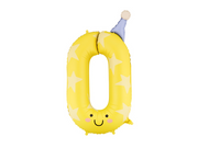Balon folie Cifră 0 Galben (86 cm)