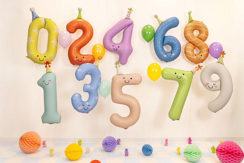 Balon folie Cifră 1 Mentă (86 cm)