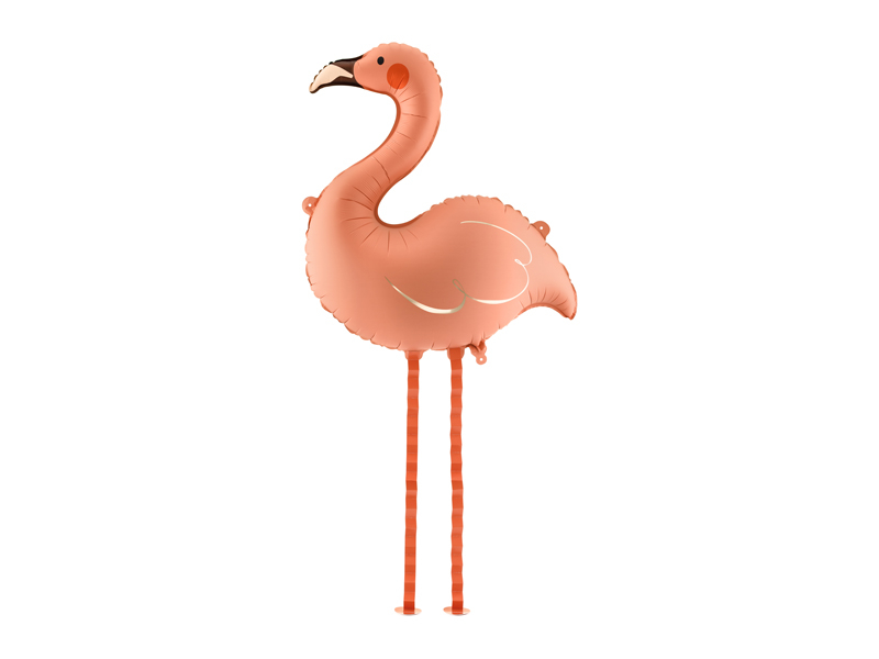Balon folie Flamingo, 65 x 67 cm, coral (walking)