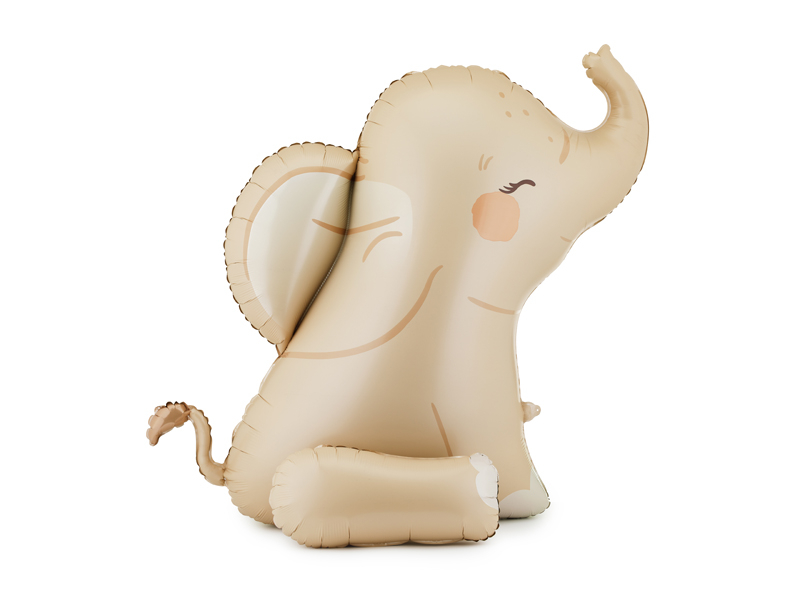 Balon folie Elefant, 84 x 90 cm, bej