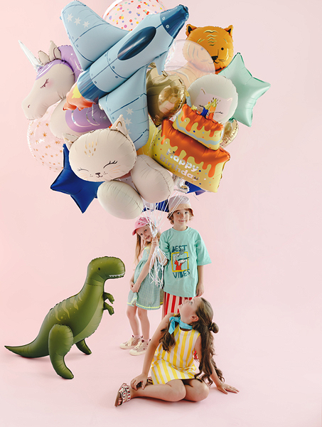 Balon Folie Avion de Vânătoare Jet – Albastru, 91 × 114,5 cm