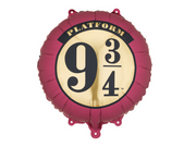 Balon folie Harry Potter Peronul 9¾ burgundy și bej 35 cm