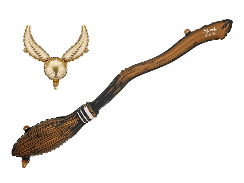Set 2 Baloane Folie Harry Potter – Nimbus 2000 & Golden Snitch