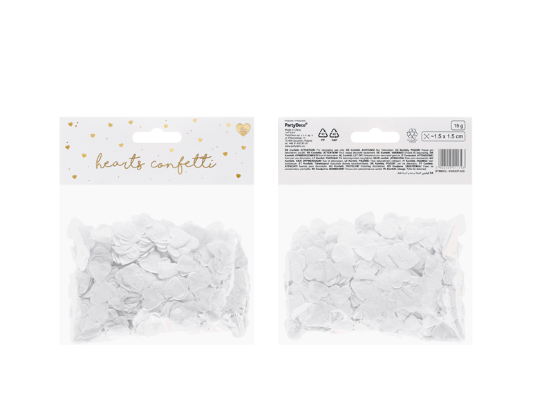 Confetti Inimi, Alb, 15g