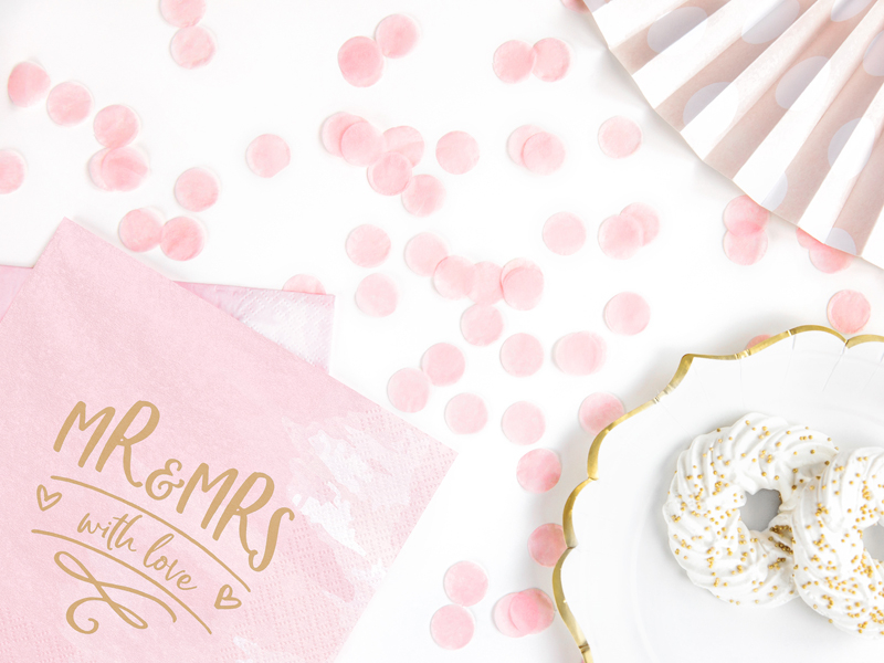 Confetti Cercuri, Roz deschis (15 g)