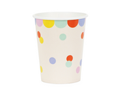 Pahare hârtie Confetti, Bej, 220 ml (6 buc)