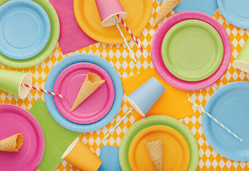 Pahare din hârtie,Portocaliu deschis, 250ml