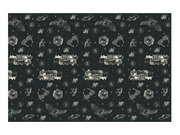 Față de masă Harry Potter neagră cu imprimeu tematic 180 x 120 cm
