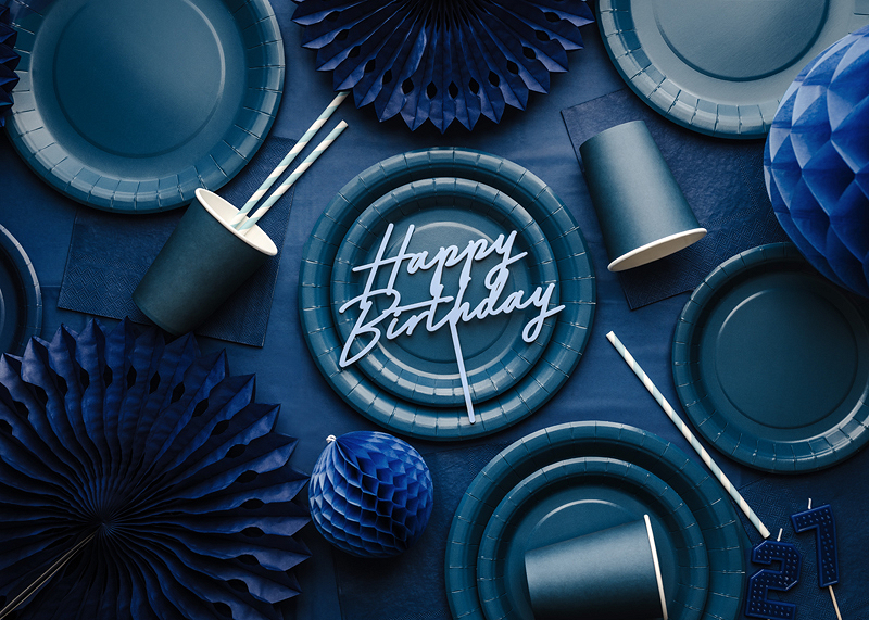 Fata de Masa din Hartie 137x183cm, Albastru închis