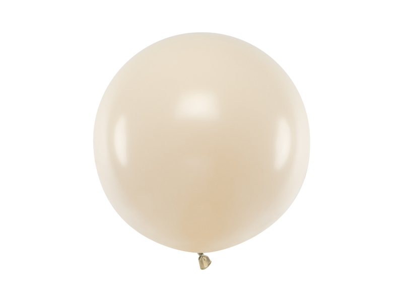 Balon XL personalizat umflat cu heliu (60cm) Bej
