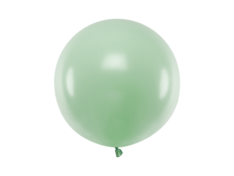Balon XL personalizat umflat cu heliu (60cm) verde deschis