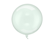 Balon Transparent Verde, Bobo, 40 cm